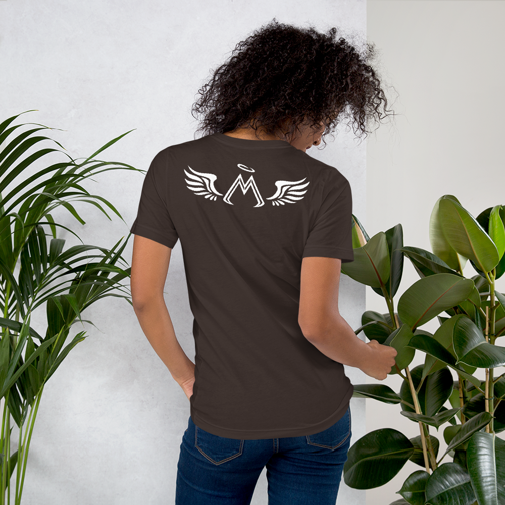 Brown Short Sleeve T-Shirt With White MM Iconic Logo