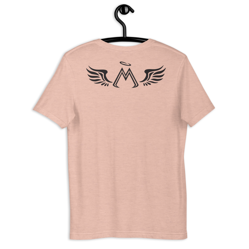 Heather Prism Peach Short Sleeve T-Shirt With Black MM Iconic Logo