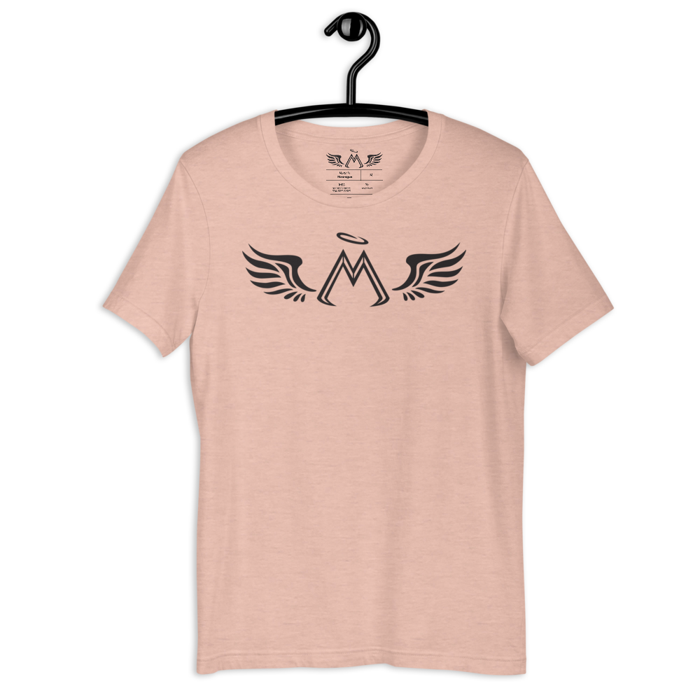 Heather Prism Peach Short Sleeve T-Shirt With Black MM Iconic Logo