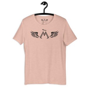 Heather Prism Peach Short Sleeve T-Shirt With Black MM Iconic Logo