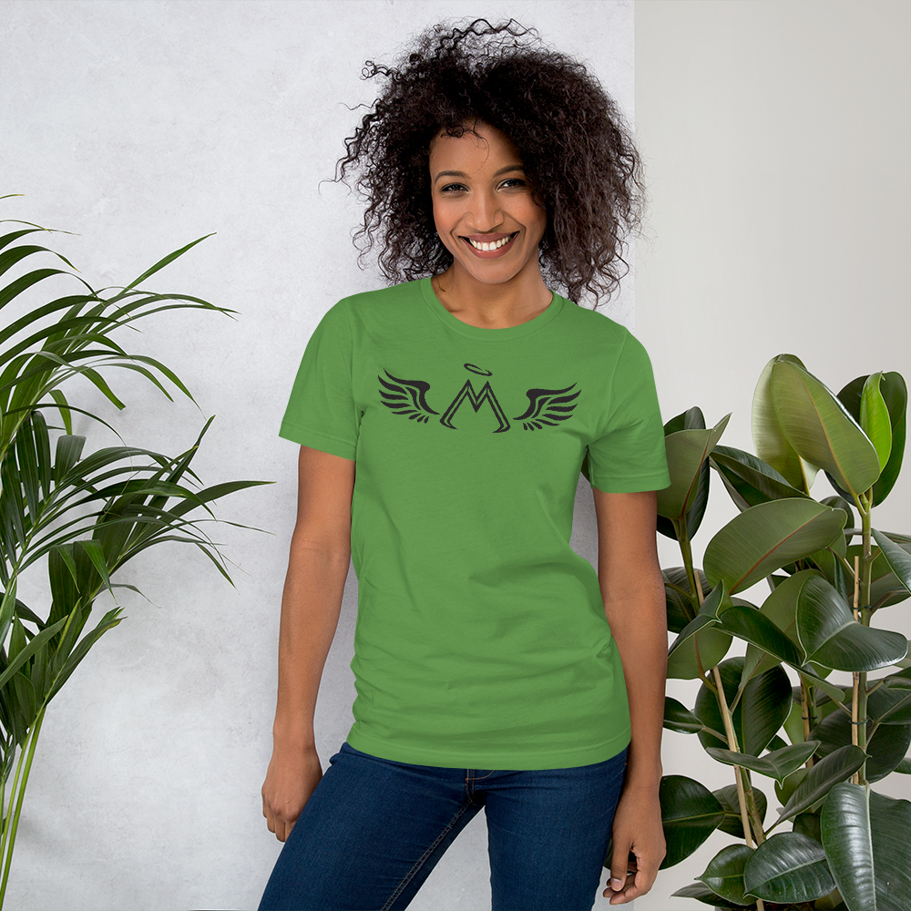 Green Short Sleeve T-Shirt With Black MM Iconic Logo