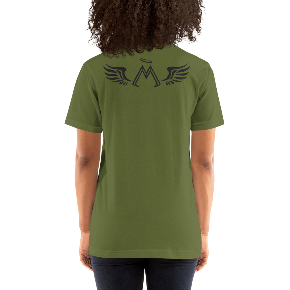 Olive Short Sleeve T-Shirt With Black MM Iconic Logo