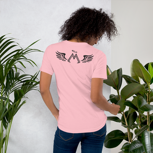 Pink Short Sleeve T-Shirt With Black MM Iconic Logo