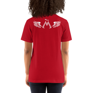 Red Short Sleeve T-Shirt With White MM Iconic Logo