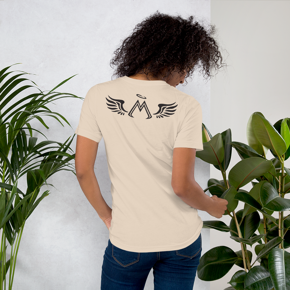 Soft Cream Short Sleeve T-Shirt With Black MM Iconic Logo