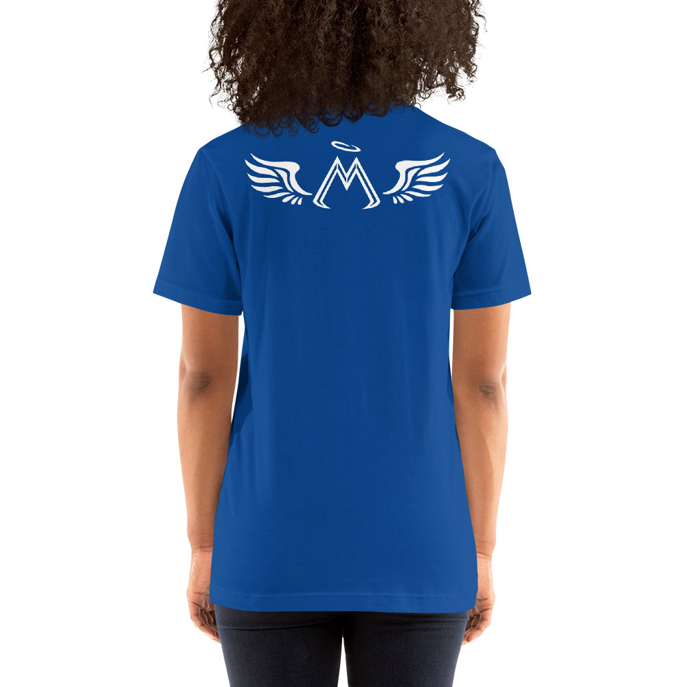 Royal Blue Short Sleeve T-Shirt With White MM Iconic Logo