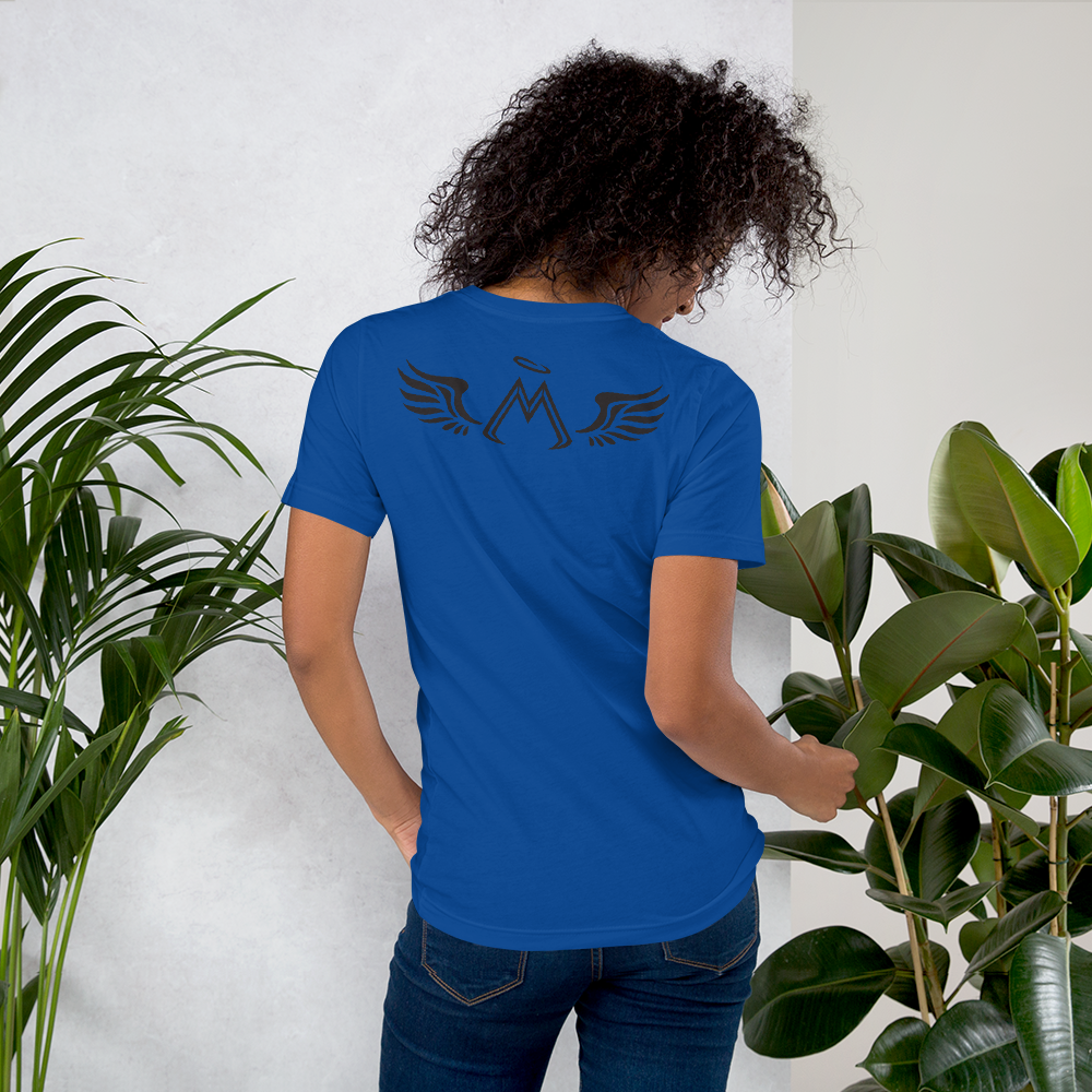 Royal Blue Short Sleeve T-Shirt With Black MM Iconic Logo