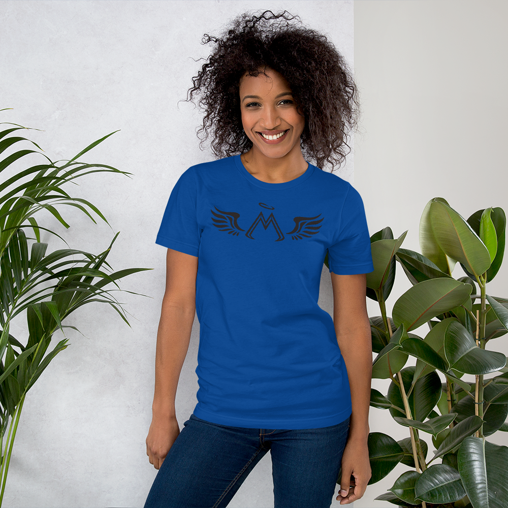 Royal Blue Short Sleeve T-Shirt With Black MM Iconic Logo