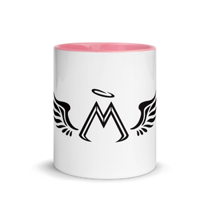 Pink-White Mug With Black MM Iconic Logo
