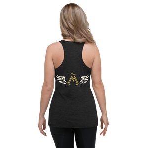 Black Racerback Tank With Classic MM Iconic Logo